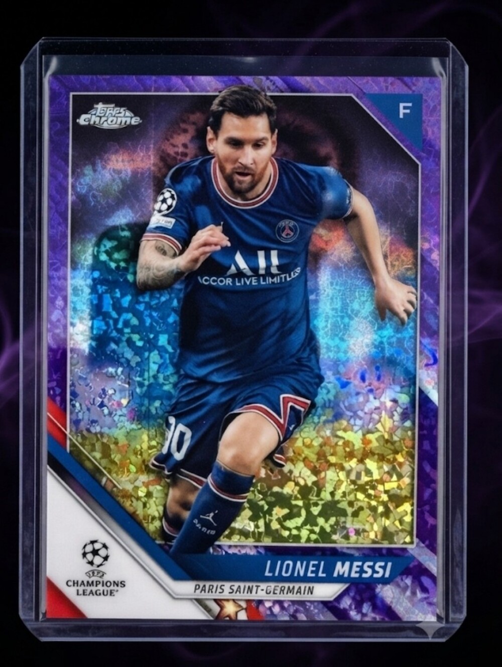 137/250 Topps Chrome Lionel Messi Purple Refractor
